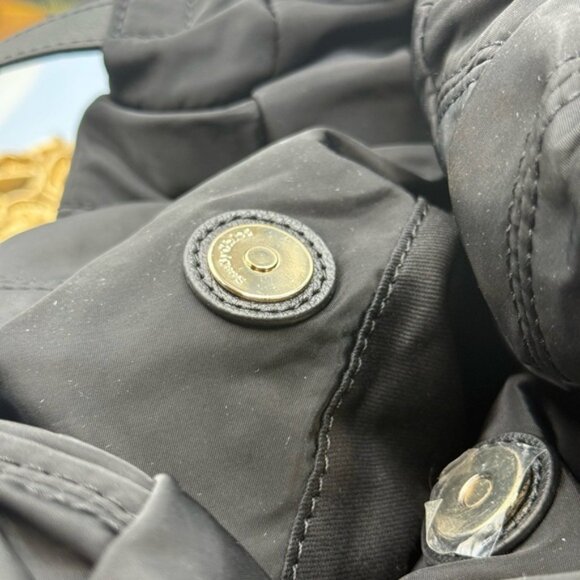 🆕 SEE BY CHLOE 🧿 NWOT Flo Shoulder Bag, Black Nylon - Picture 12 of 16